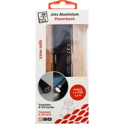 ACV Electronic GmbH 2 in 1 Powerbank 2200mAh + LED-Leuchte