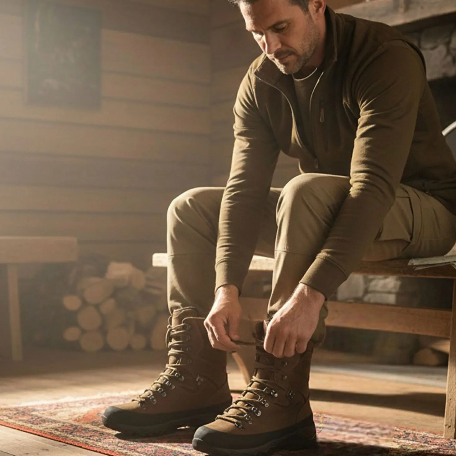 Almwalker Outdoorstiefel Alpha ATX Herren (Braun)