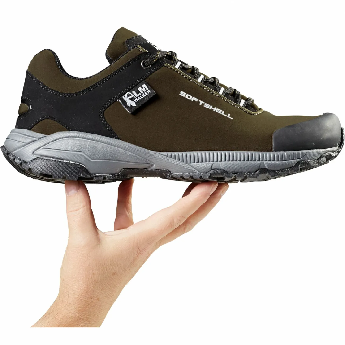 Almwalker Softshellschuhe Laxa Herren (Oliv/Schwarz)