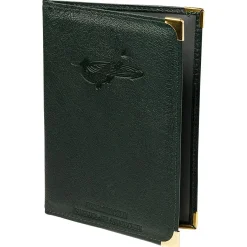 Angelscheinetui "Steigende Forelle" (Oliv)