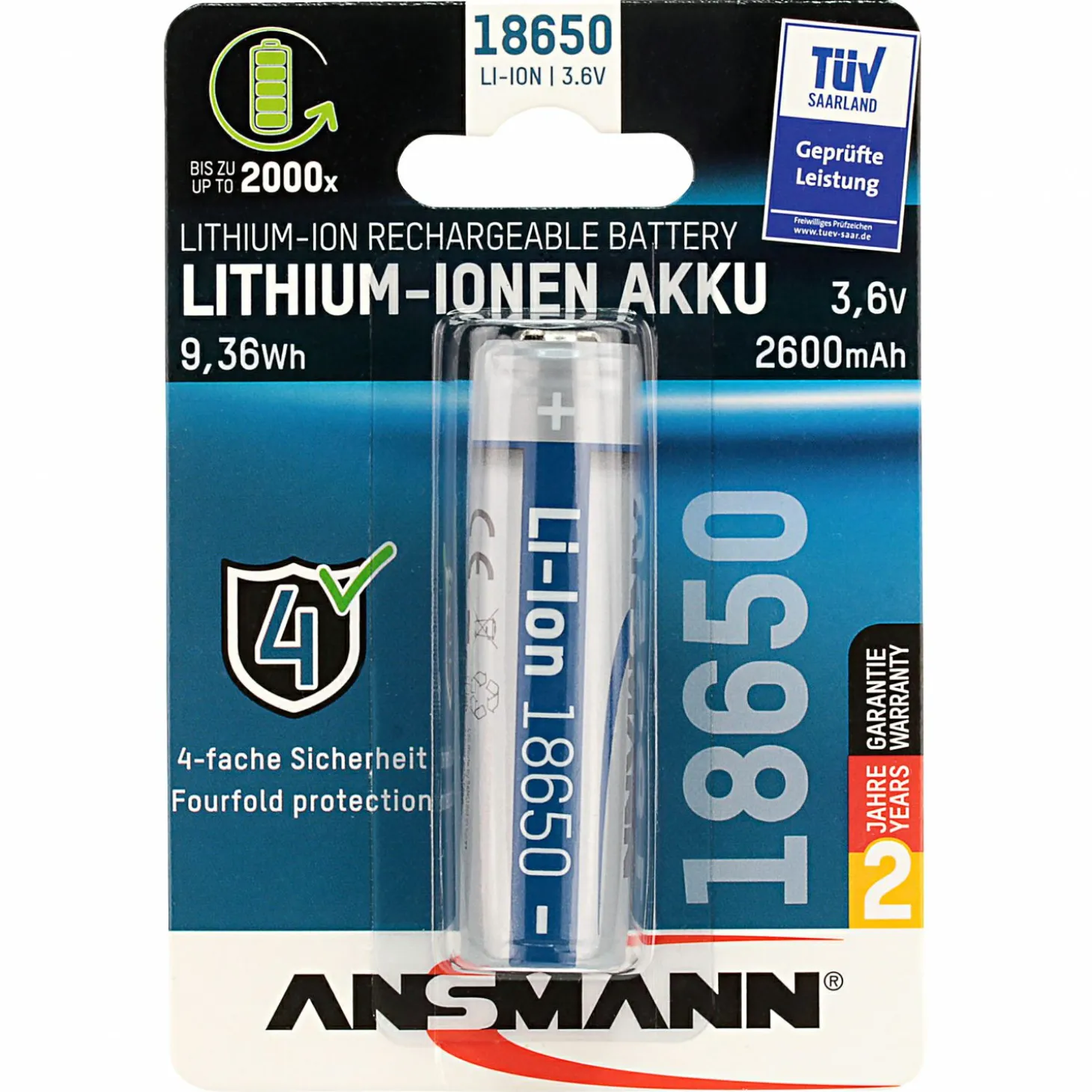Ansmann Li-Ion-Akku (18650)