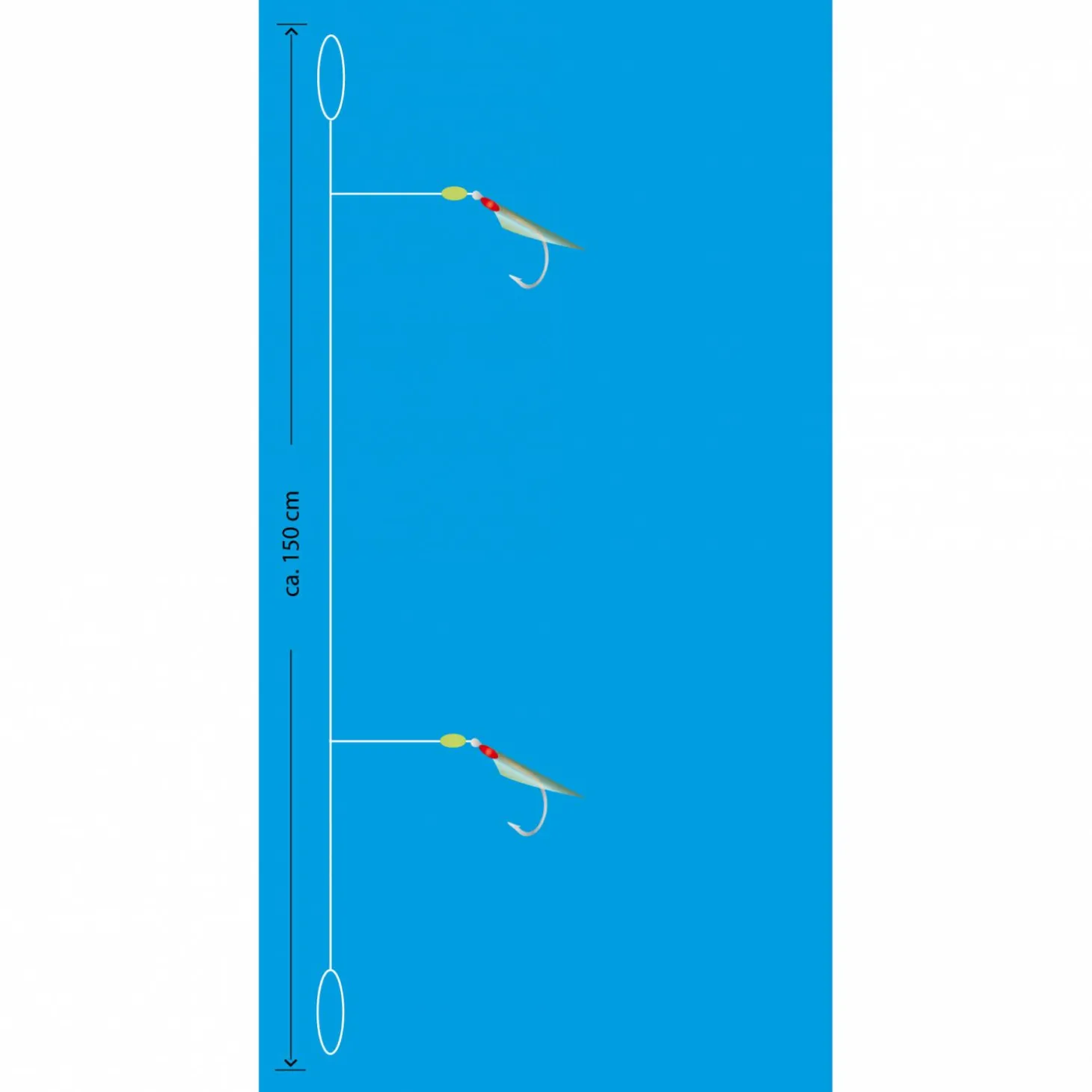 Aquantic Real Skin Vorfach Rig 2 (Natural)