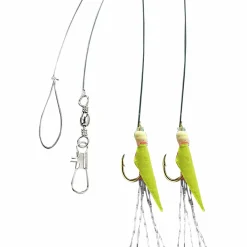 Aquantic Real Skin Vorfach Rig 2 (Chartreuse)