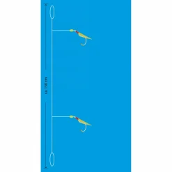 Aquantic Real Skin Vorfach Rig 2 (Chartreuse)