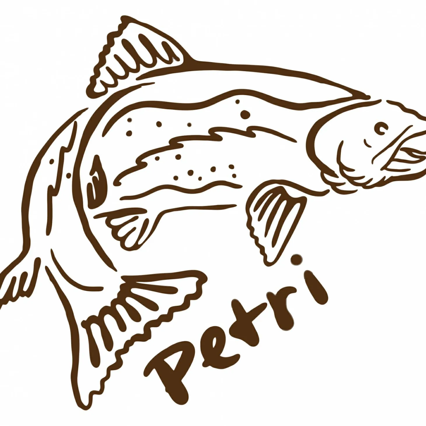 Aufkleber (Trout Petri)