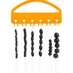 Balzer Gummi-Stopper und -Perlen Schwarz