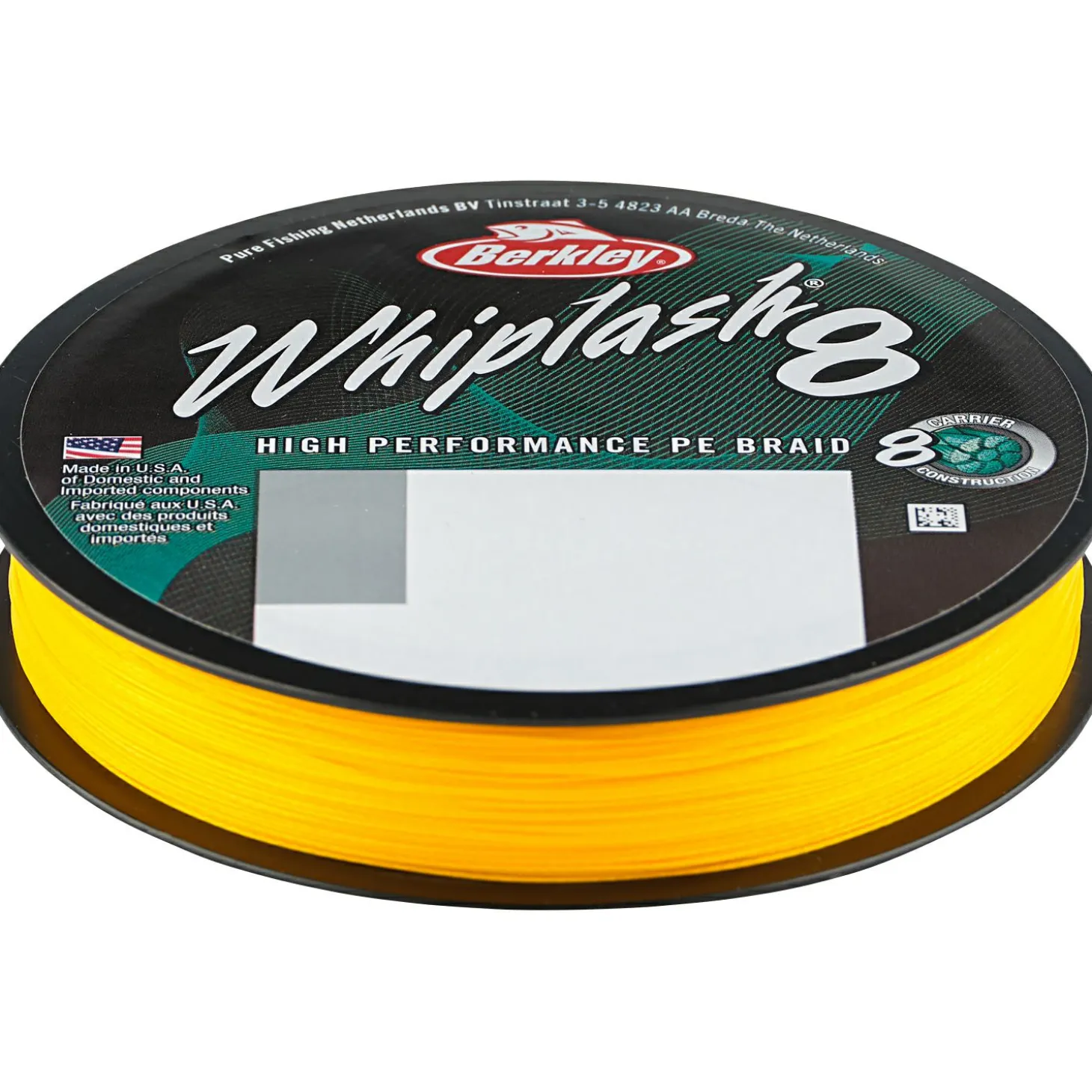 Berkley Angelschnur Whiplash8 (gelb, 300 m)