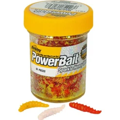 Berkley Powerbait Honey Worms (Garlic gelb)