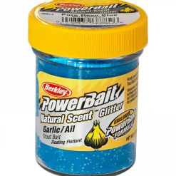 Berkley PowerBait® Natural Glitter Trout Bait (Garlic Blue Glitter)
