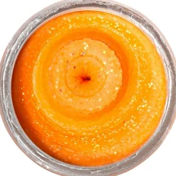 Berkley PowerBait® Natural Glitter Trout Bait (Garlic Fluo Orange Glitter)