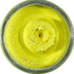 Berkley PowerBait® Natural Glitter Trout Bait (Garlic Sunshine Yellow Glitter)