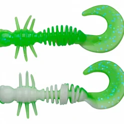 Berkley PowerBait Power Curly (Spring Green/White)