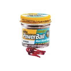 Berkley Soft Baits PowerBait Maxi Blood Worms (Zuckmückenlarven)