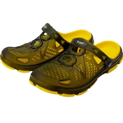 Black Cat Cat Clogs Unisex (Black/Yellow)