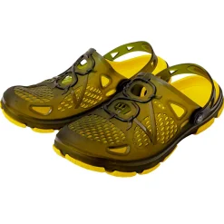 Black Cat Cat Clogs Unisex (Black/Yellow)