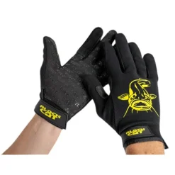 Black Cat Gripper Gloves (Black/Yellow)