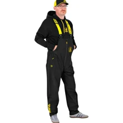 Black Cat Waterproof Salopettes (Black/Yellow)