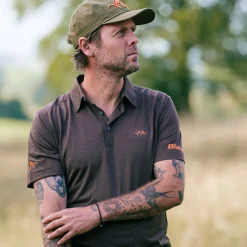 Blaser Poloshirt Competition Herren (Dunkelbraun)