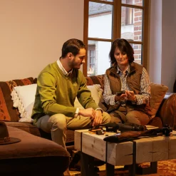 Blaser V-Neck Merino Sweater Herren (Vivid Grün)