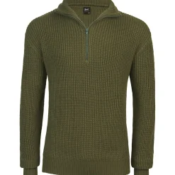 Brandit Marine Pullover Troyer Herren (Olive)