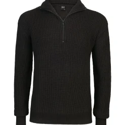 Brandit Marine Pullover Troyer Herren (Black)