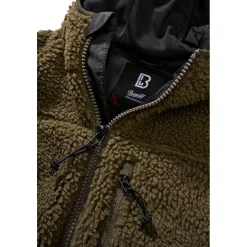 Brandit Women Teddyfleece Jacket Hooded Damen, mit Kapuze (Olive)