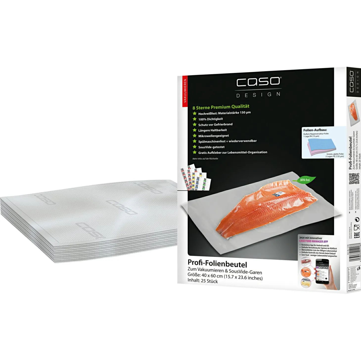 Caso Design Profi - Folienbeutel (40 x 60 cm)