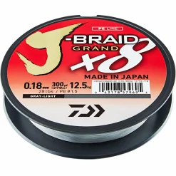 Daiwa Angelschnur J-Braid Grand X8 (hellgrau, 135 m)