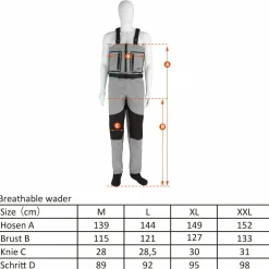 Daiwa D-Vec Breathable Zipped Waders