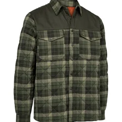 Deerhunter Elbert gefütterte Hemdjacke Herren (Green Check)