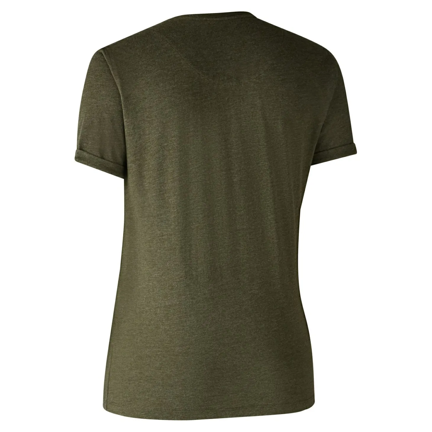 Deerhunter 2er-Pack Ladies Basis T-Shirts Damen (Adventure Green Melange)