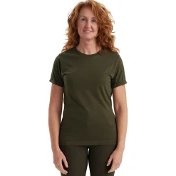 Deerhunter 2er-Pack Ladies Basis T-Shirts Damen (Adventure Green Melange)
