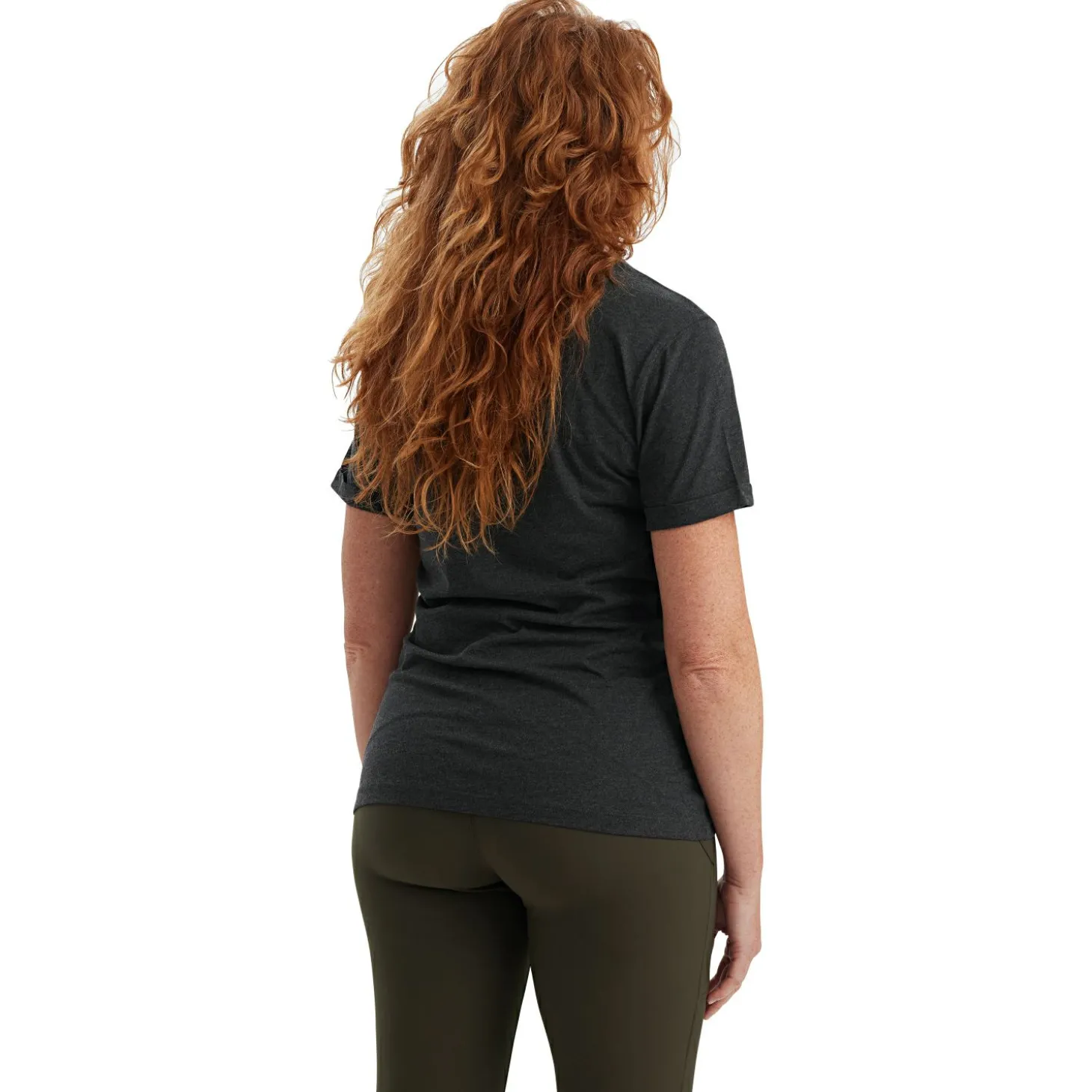 Deerhunter 2er-Pack Ladies Basis T-Shirts Damen (Adventure Green Melange)