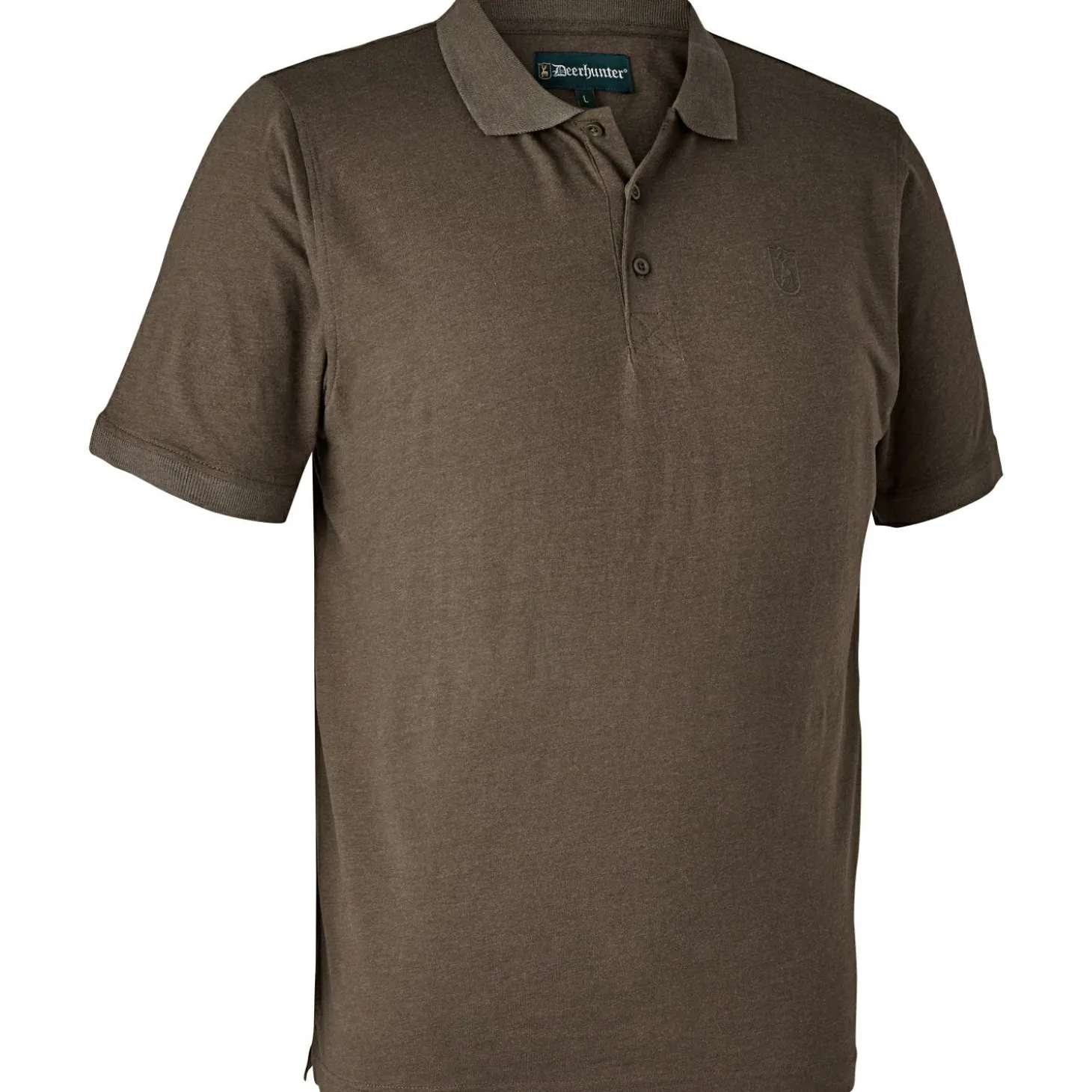 Deerhunter Gunnar Polo Hemd Herren (Brown Leaf Melange)