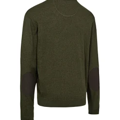Deerhunter Harrington Strickpullover Herren, mit Rundhalsausschnitt (Forest Ember Melange)