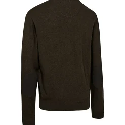 Deerhunter Harrington Strickpullover mit V-Ausschnitt (Brown Melange)