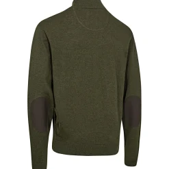 Deerhunter Harrington ½-Zip Strickpullover Herren (Forest Ember Melange)