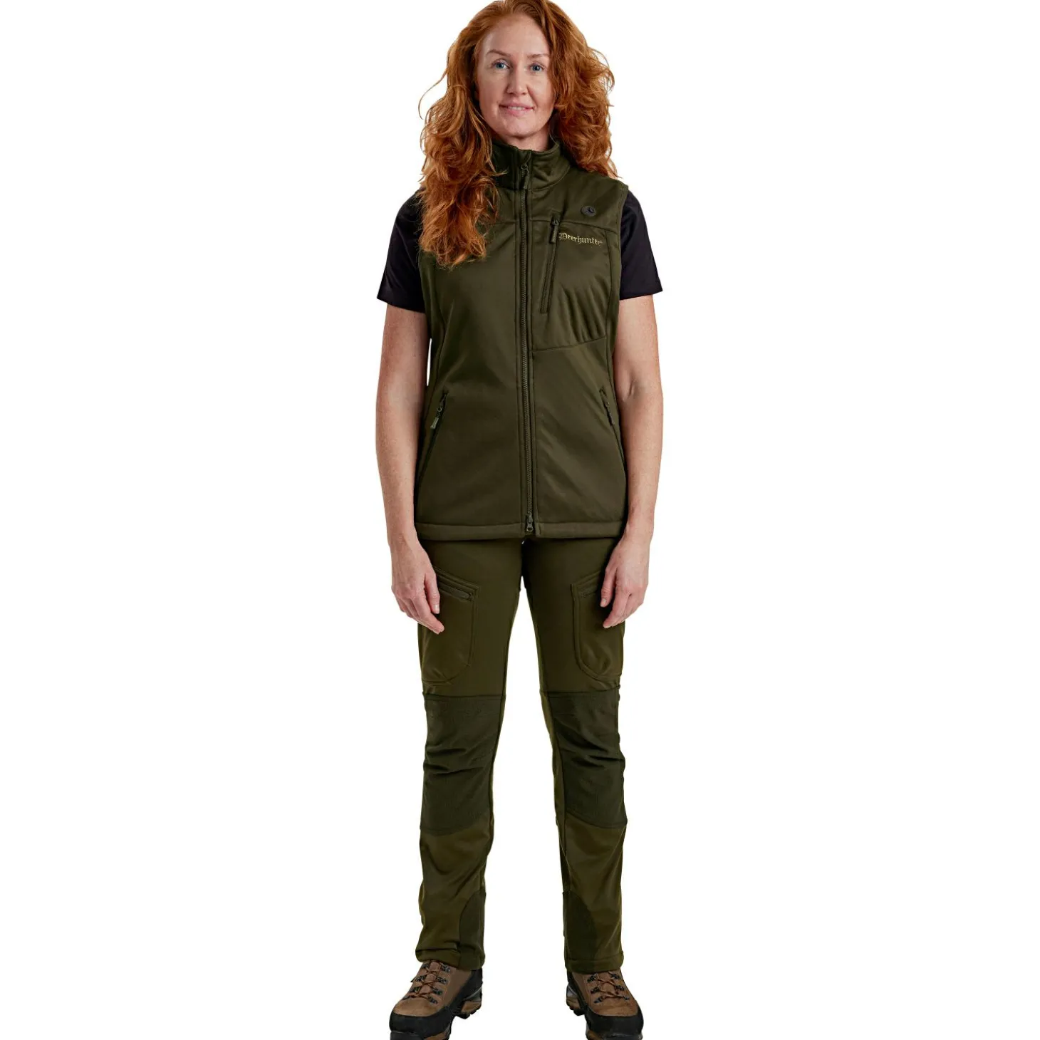 Deerhunter Lady Excape Softshell Weste Damen (Art Green)