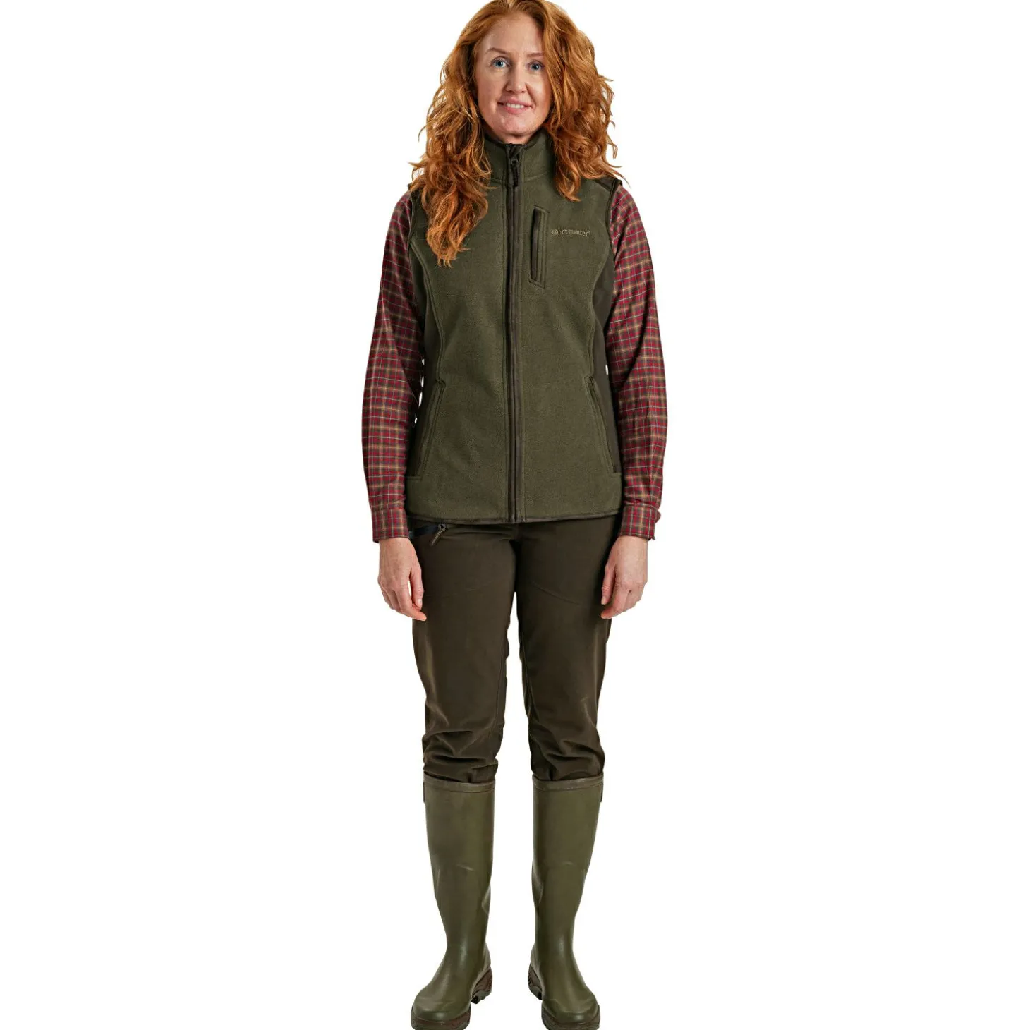Deerhunter Lady Pam Bonded Fleeceweste Damen (Graphite Green)