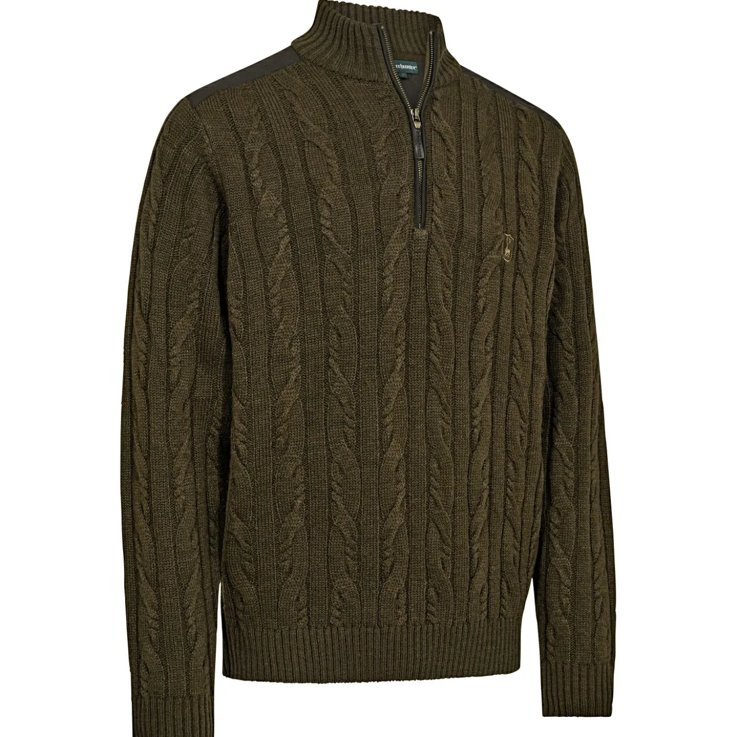Deerhunter Randall ½-Zip Strickpullover Herren (Art Green)