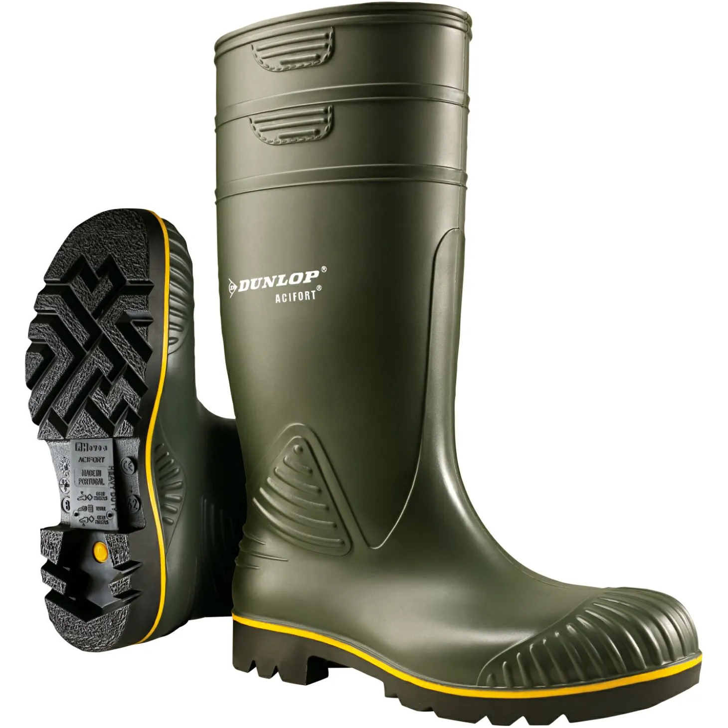 Dunlop Acifort Heavy Duty Calf Herren (Green/Black)