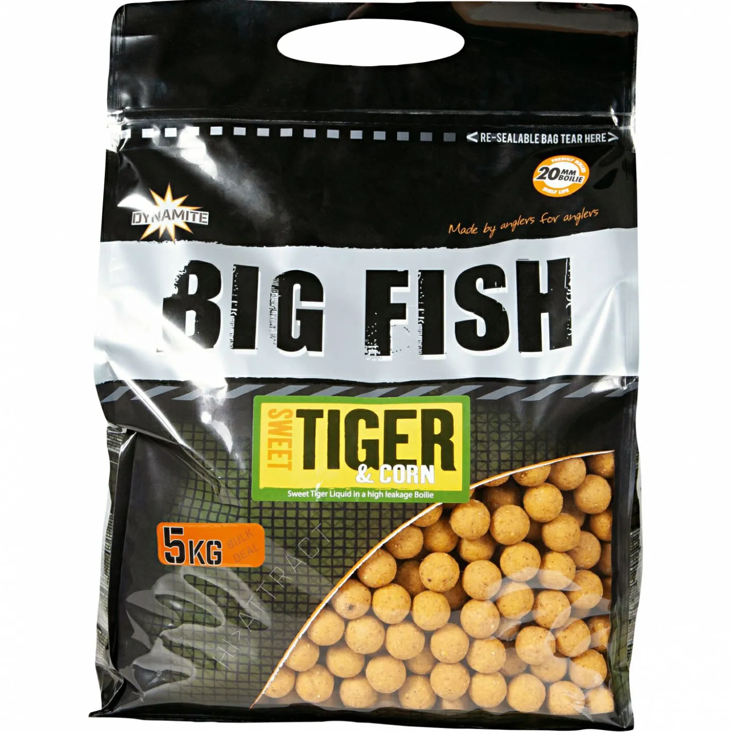 Dynamite Boilies Sweet Tiger & Corn (Ø 15 mm)