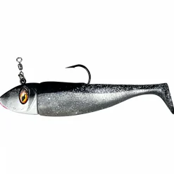 Eisele Softlure Tiefgänger mit Switchkopf (Schwarz/Weiß)