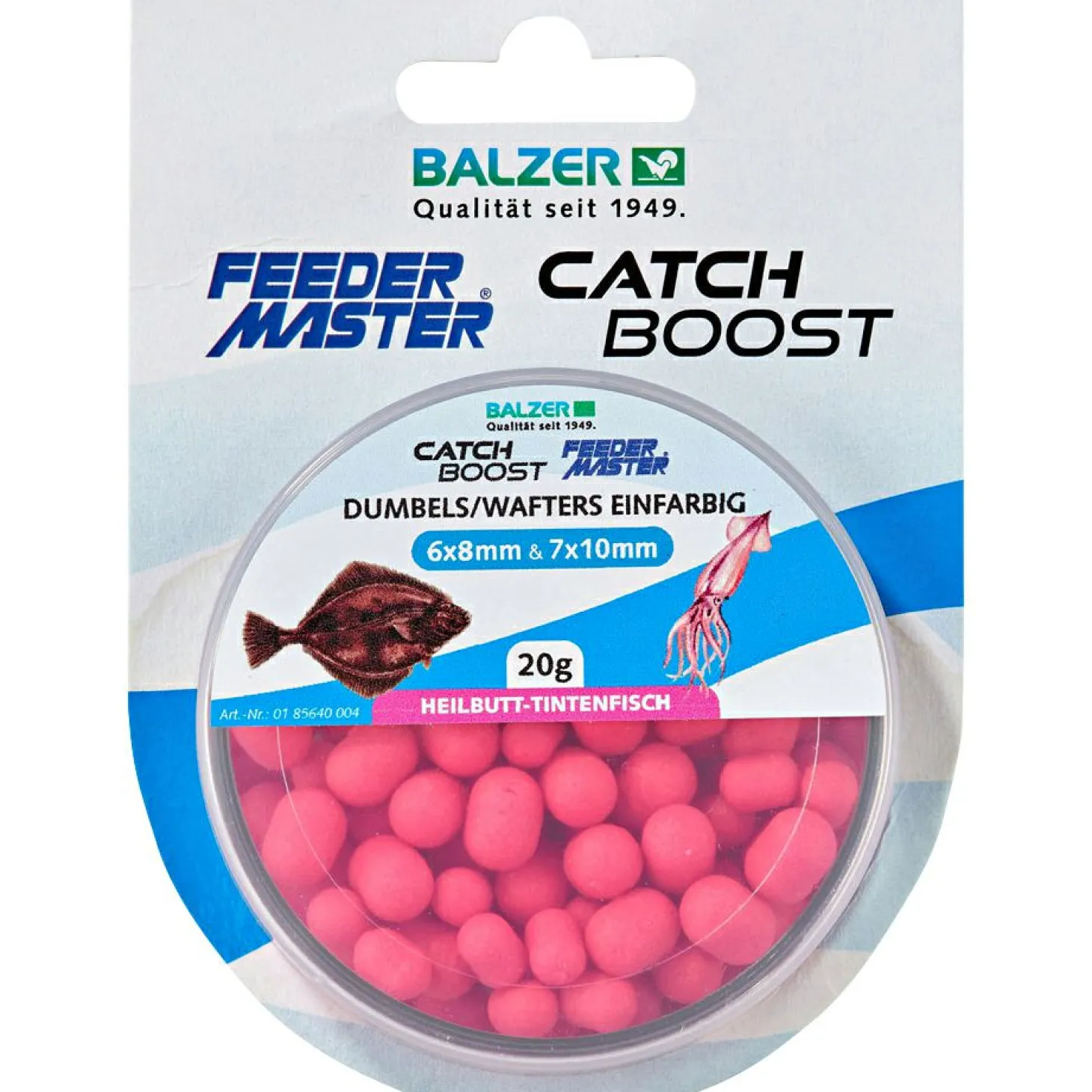 Feedermaster Einfarbige Dumbells (Heilbut-Tintenfisch)