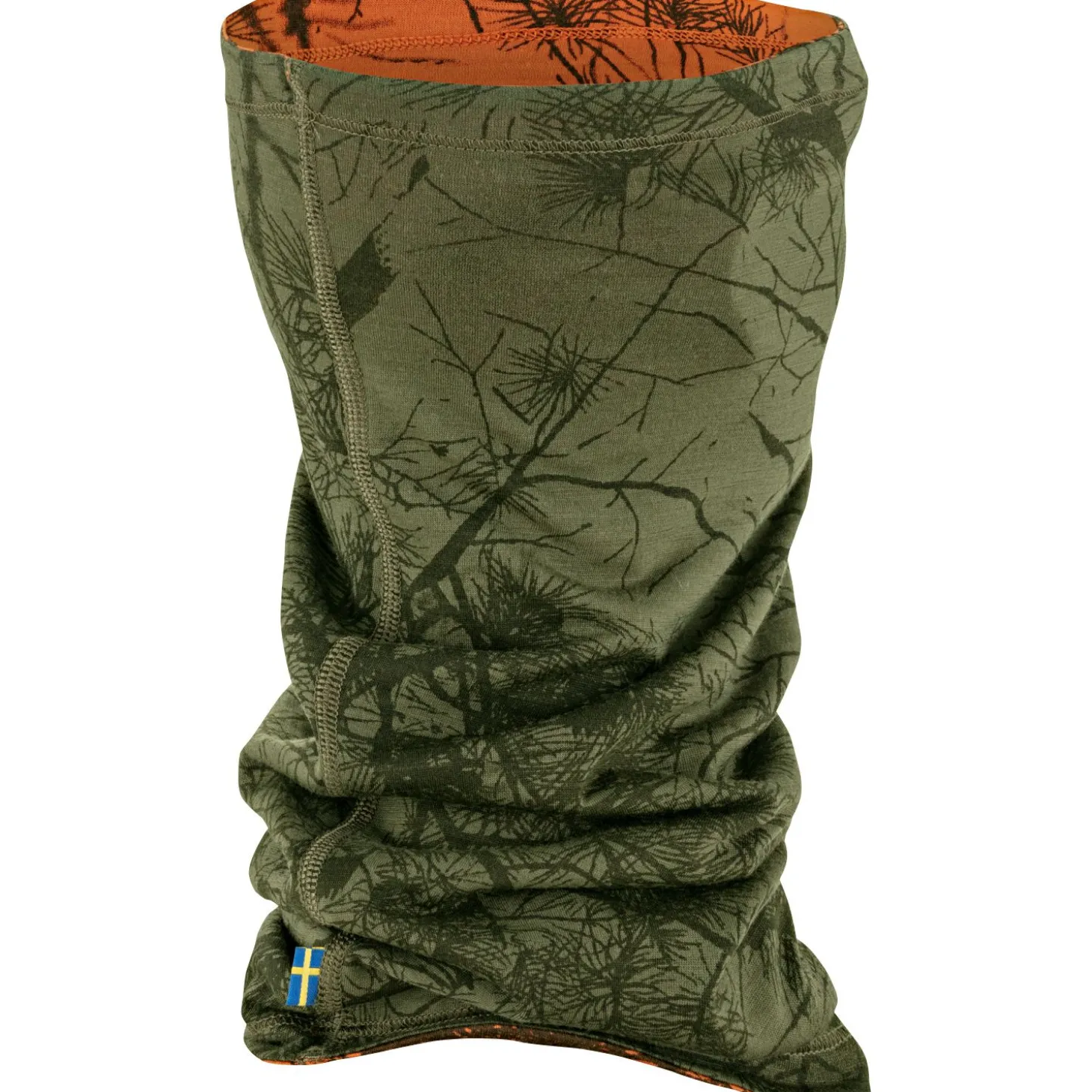 Fjällräven Lappland Neck Gaiter (Green Camo-Orange Multi Camo)
