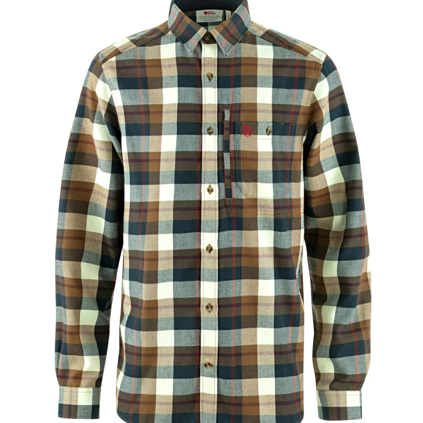 Fjällräven Singi Fjällglim Shirt M Herren (Wood Brown-Chalk White)