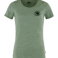 Fjällräven Övik 1960 Logo T-Shirt W Damen (Patina Green)