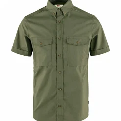 Fjällräven Övik Air Stretch SS Shirt M Herren (Laurel Green)