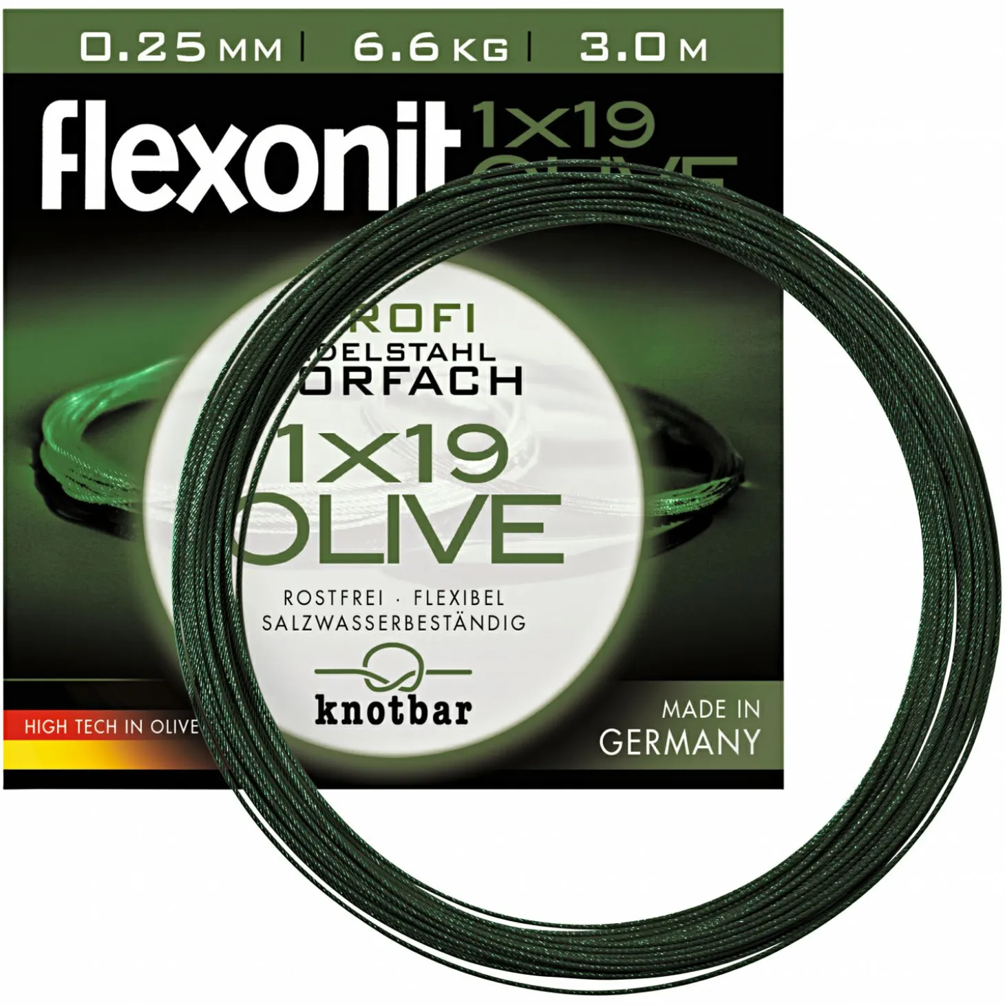 Flexonit Vorfach olive 1x19