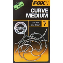 Fox Angelhaken Edges Curve Medium Hooks X10